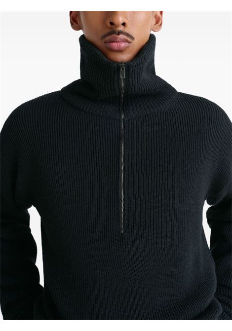 half zio sweater man black LEMAIRE | TO1439 LK1042BK999